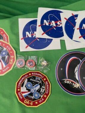 NASA OA-6 ORBITAL ATK RESUPPLY PATCHES, stickers, pins